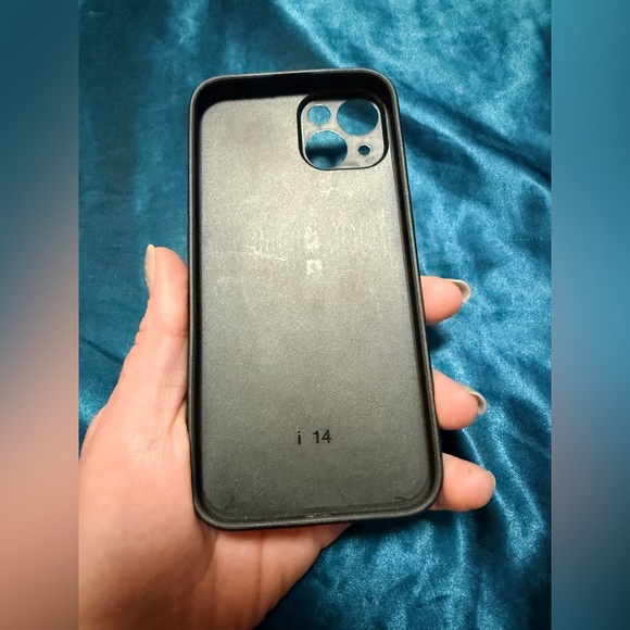 Ew Butterfly Design I Phone 14 Pro Case - Blue and Yellow - Picture 2 of 2